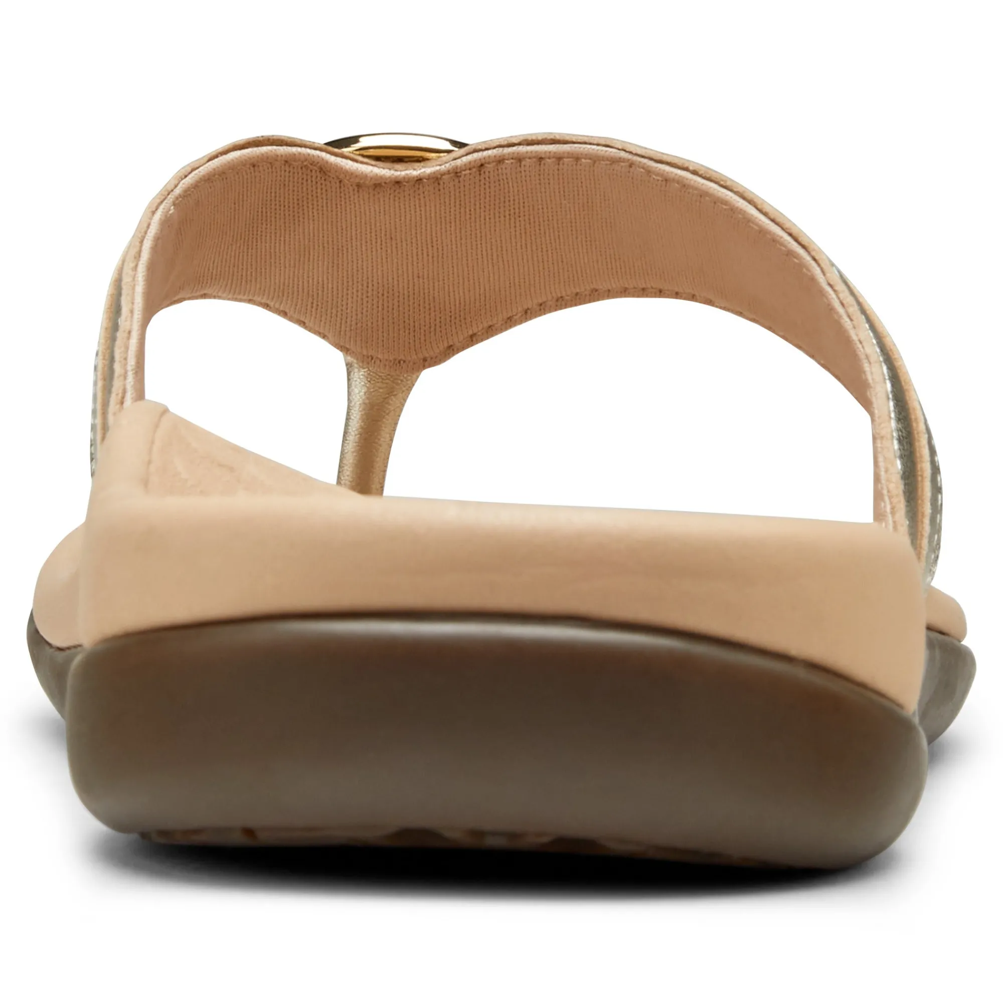 Cheap Vionic Tide Aloe Toe Post Sandal Black|Black Leather|Champagne|Lavender