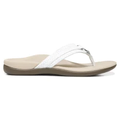 Cheap Vionic Tide Aloe Toe Post Sandal Black|Black Leather|Champagne|Lavender