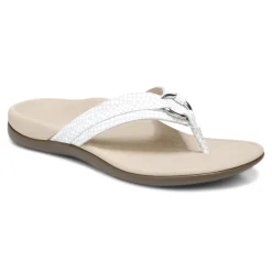 Cheap Vionic Tide Aloe Toe Post Sandal Black|Black Leather|Champagne|Lavender