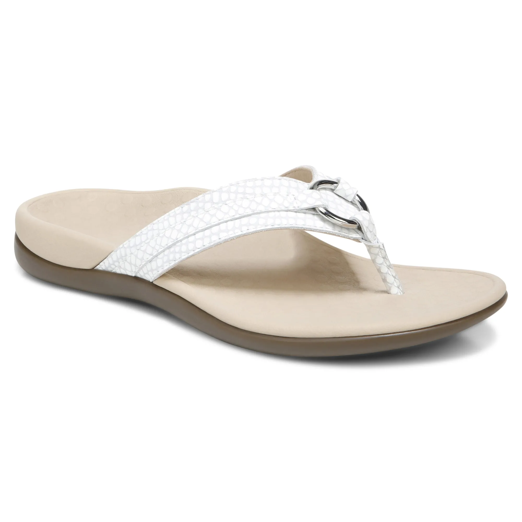 Cheap Vionic Tide Aloe Toe Post Sandal Black|Black Leather|Champagne|Lavender