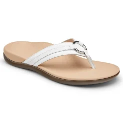 Cheap Vionic Tide Aloe Toe Post Sandal Black|Black Leather|Champagne|Lavender