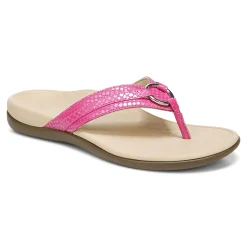 Cheap Vionic Tide Aloe Toe Post Sandal Black|Black Leather|Champagne|Lavender