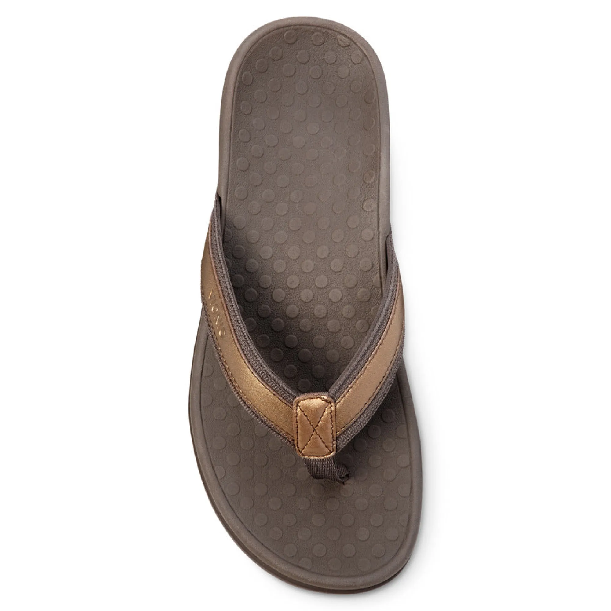 Outlet Vionic Tide Ii Toe Post Sandal Black|Bronze|Gold Cork|Lichen
