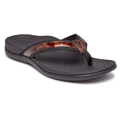 Outlet Vionic Tide Ii Toe Post Sandal Black|Bronze|Gold Cork|Lichen