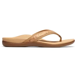Outlet Vionic Tide Ii Toe Post Sandal Black|Bronze|Gold Cork|Lichen