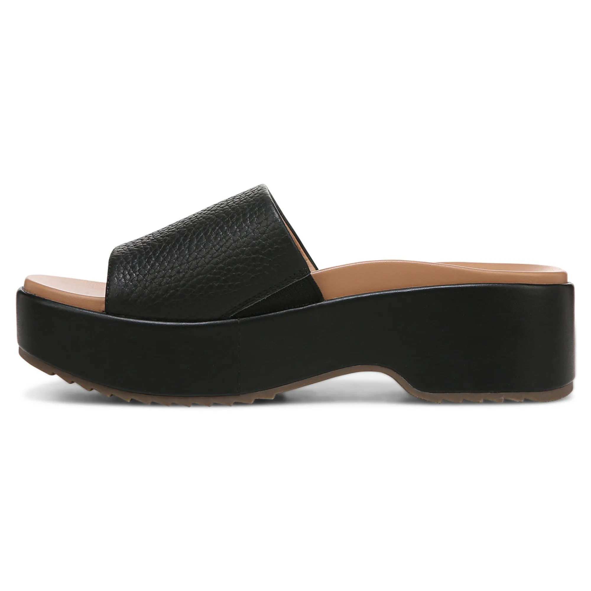 Best Sale Vionic Trista Platform Sandal Black Tumbled|Cream