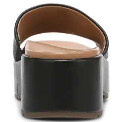 Best Sale Vionic Trista Platform Sandal Black Tumbled|Cream