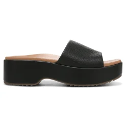 Best Sale Vionic Trista Platform Sandal Black Tumbled|Cream