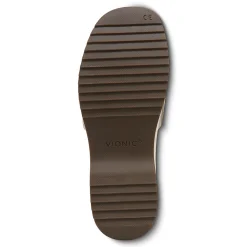 Fashion Vionic Trista Platform Sandal Black Tumbled|Cream