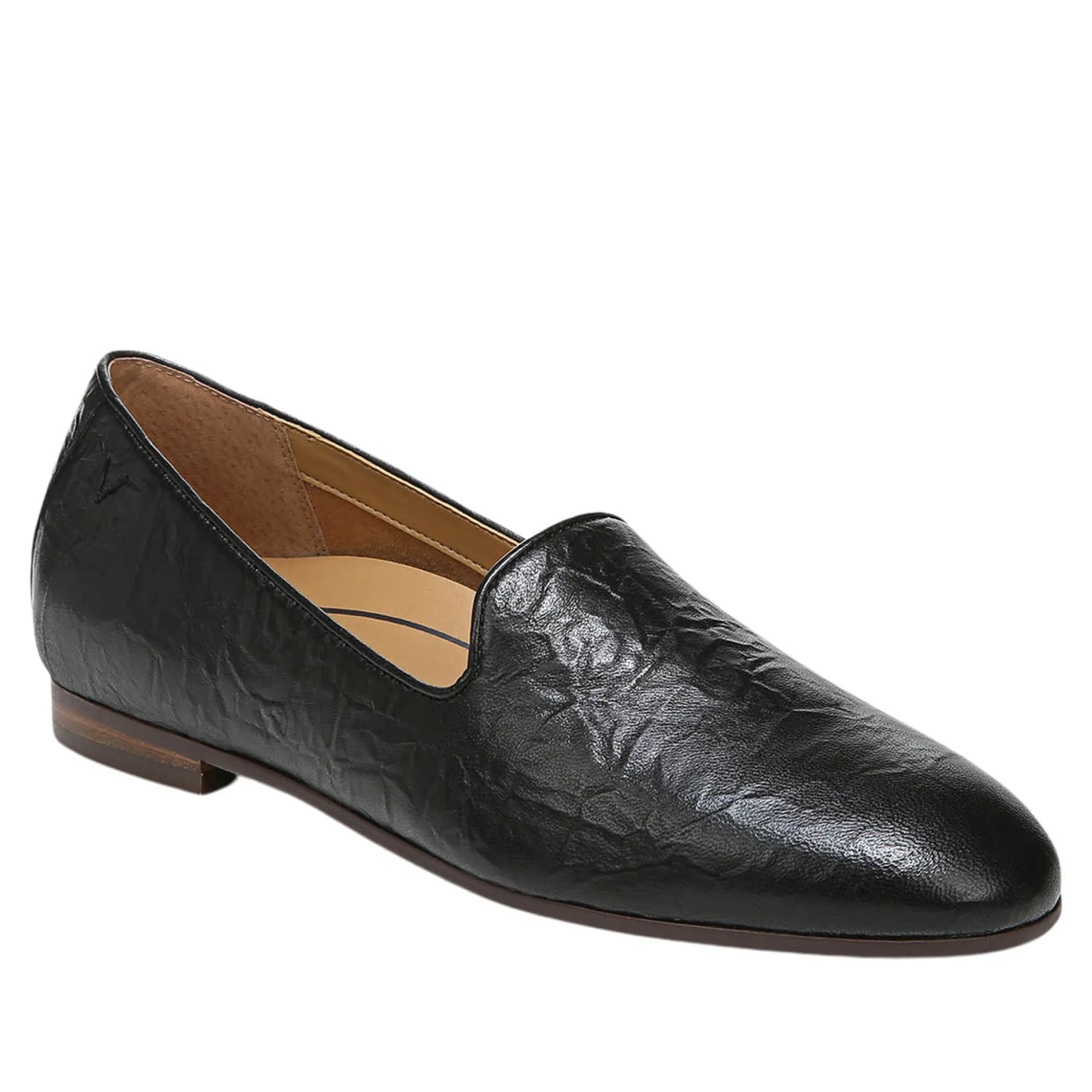 Store Vionic Willa Slip On Flat Black Crinkle|Black Suede|Black/White|Brown Cow Print