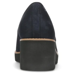 Discount Vionic Willa Wedge Black Leather|Black Suede|Navy Suede|Toffee Suede