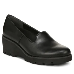 Discount Vionic Willa Wedge Black Leather|Black Suede|Navy Suede|Toffee Suede