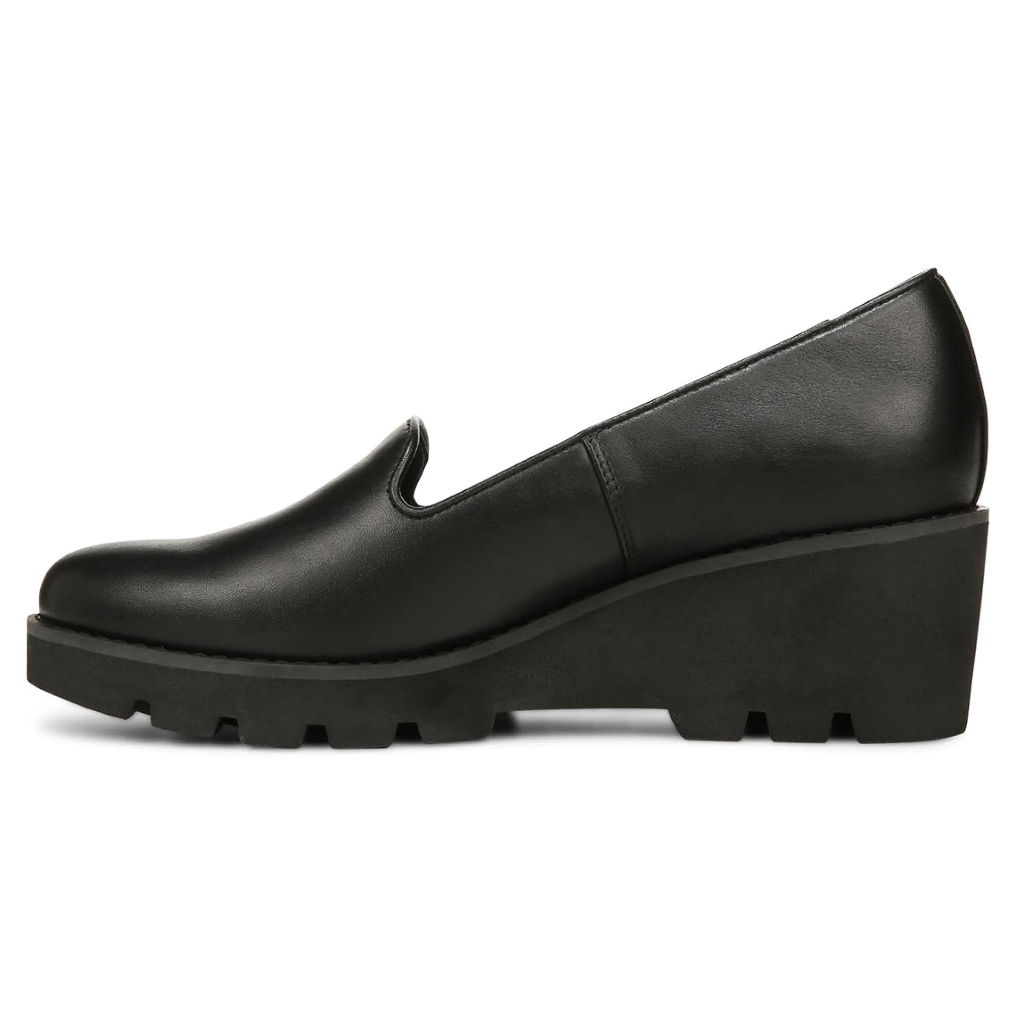 Discount Vionic Willa Wedge Black Leather|Black Suede|Navy Suede|Toffee Suede