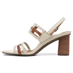Clearance Vionic Zaphira Heeled Sandal Tan|Black|Cream