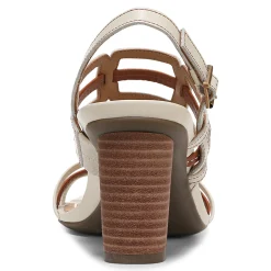 Clearance Vionic Zaphira Heeled Sandal Tan|Black|Cream