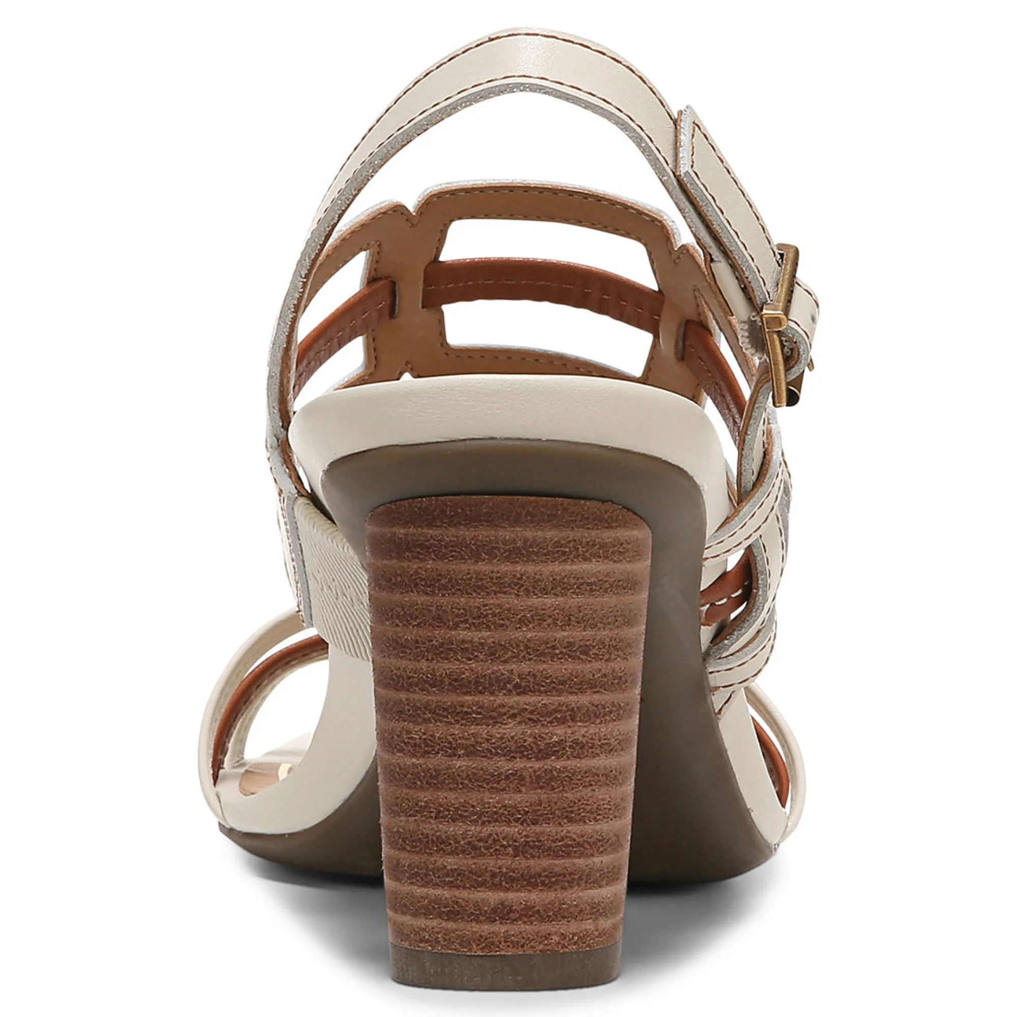 Clearance Vionic Zaphira Heeled Sandal Tan|Black|Cream