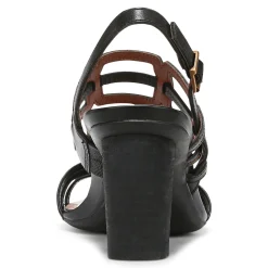 Clearance Vionic Zaphira Heeled Sandal Tan|Black|Cream