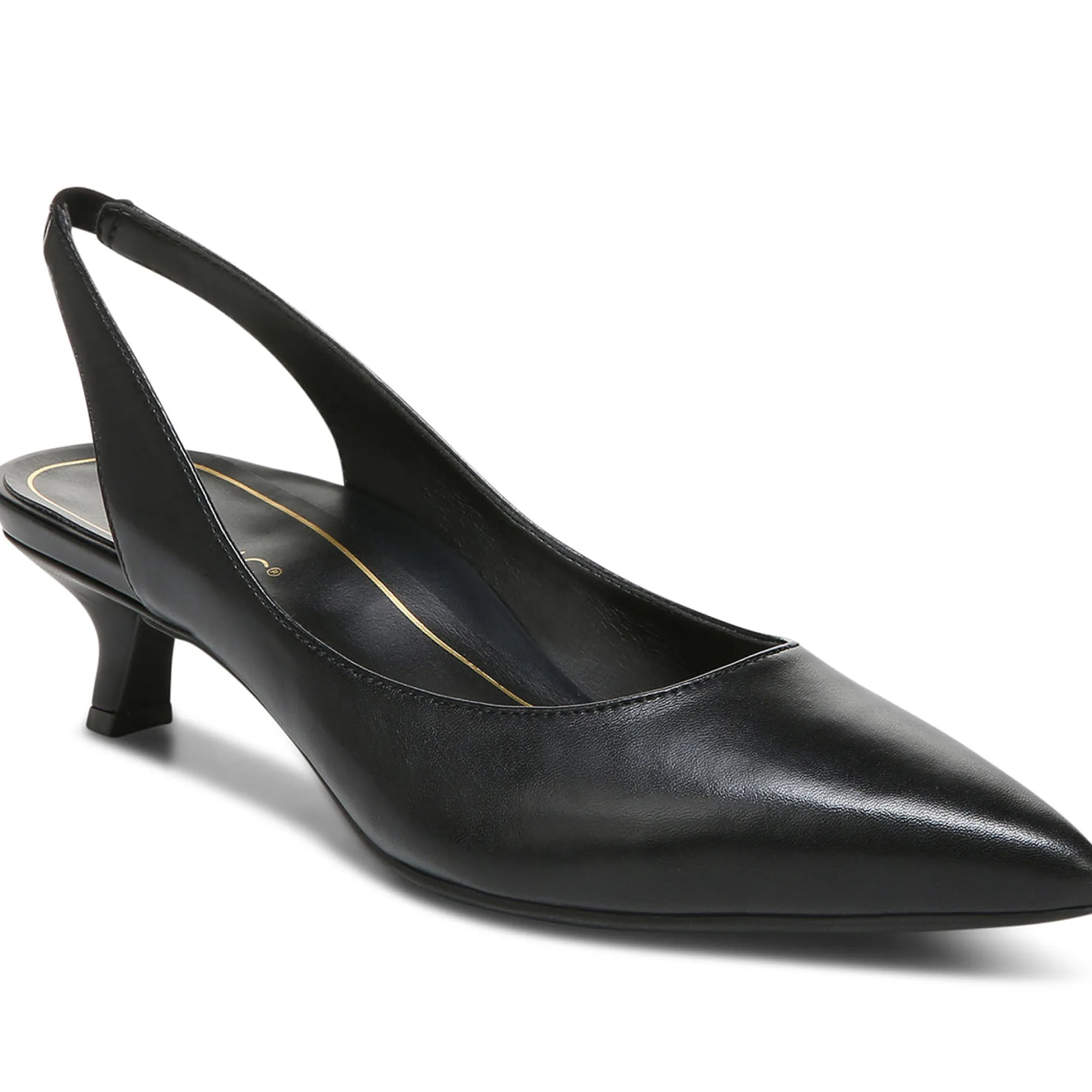 Discount Vionic Ziva Kitten Heel Black|Macaroon